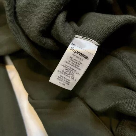 Supreme Futura Hooded Sweatshirt Dark Olive M - Picture 5 of 6